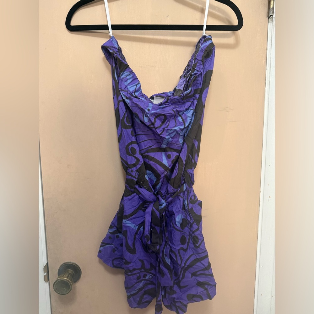 Manuhealii Purple Short Vintage Romper